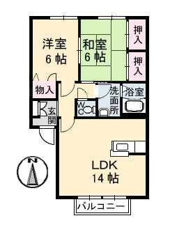 【間取り】 | フレグランスみぶ　Ｂ棟