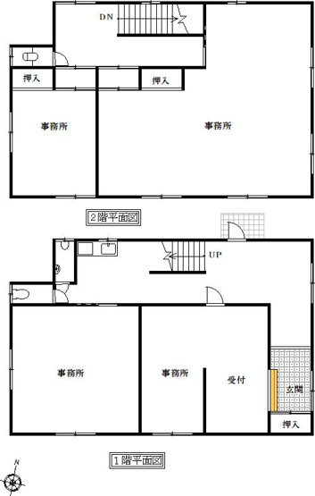 【間取り】 | 鳥羽市池上町　【事務所】