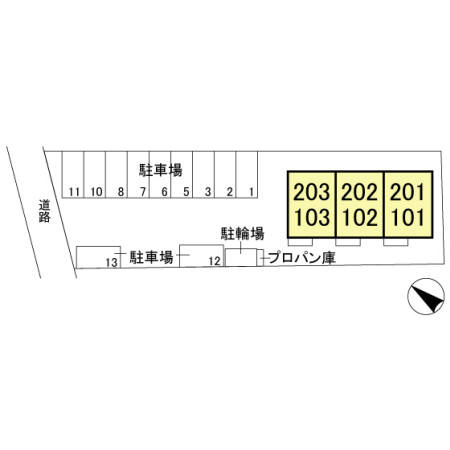モンタンヴェールの区画図