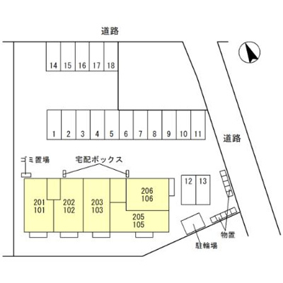 【区画図】 | ヒルサイド本江