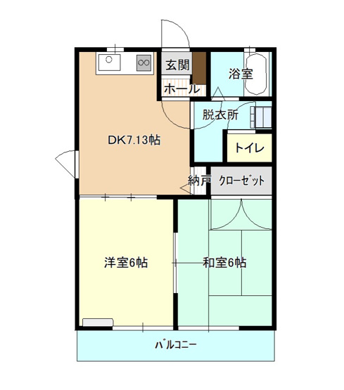 【間取り】 | ハウスわだⅢ