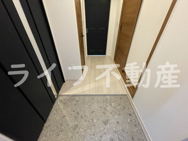 えんじゅハイツの玄関|かなり広々とした玄関です。

