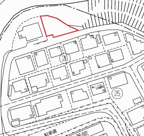 赤妻　売土地の土地図
