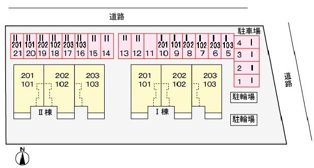 コクーン・Ⅰの駐車場|駐車場