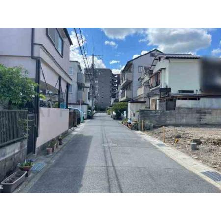 【売土地】 長岡京市馬場見場走り（長岡京駅）建築条件なしの前面道路含む現地写真