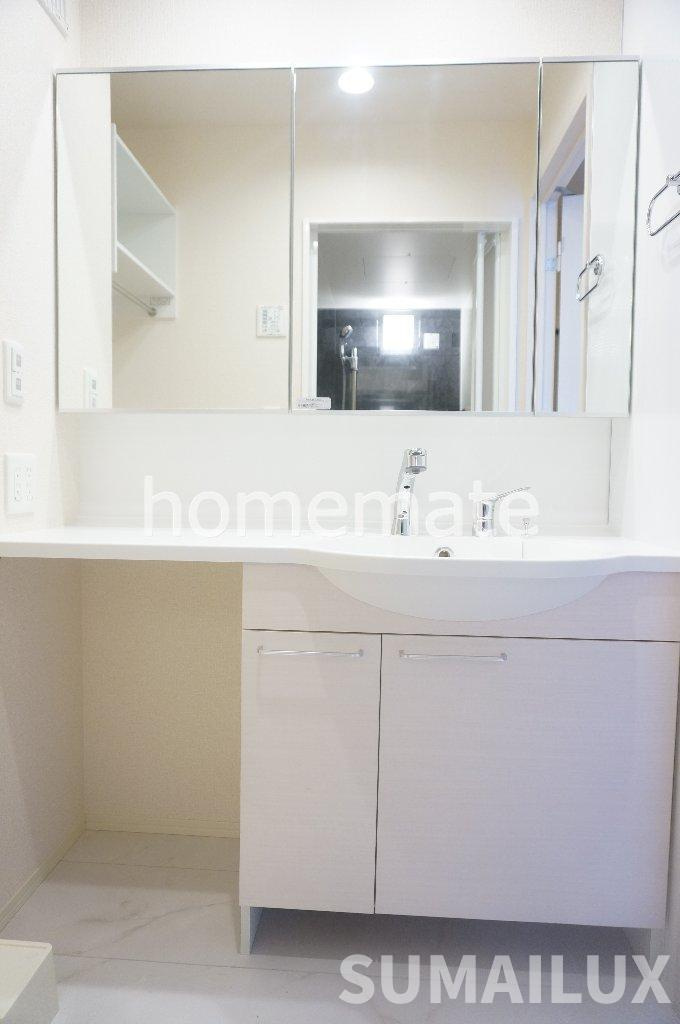 熊本市南区近見８丁目のアパートの独立洗面台