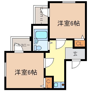 【間取り】 | マ・メゾン鷺洲