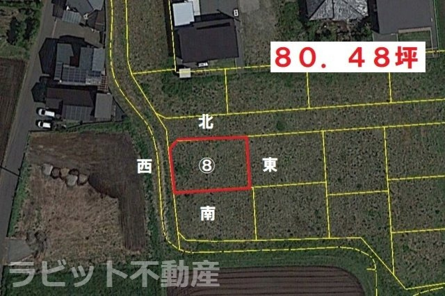 【土地図】 | 売土地：南横市分譲　⑧ | 境界はイメージとなります。
