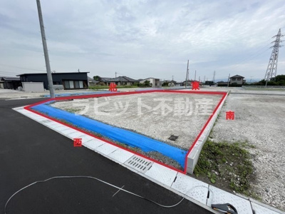 【外観】 | 売土地：南横市分譲　⑧ | 境界はイメージとなります。