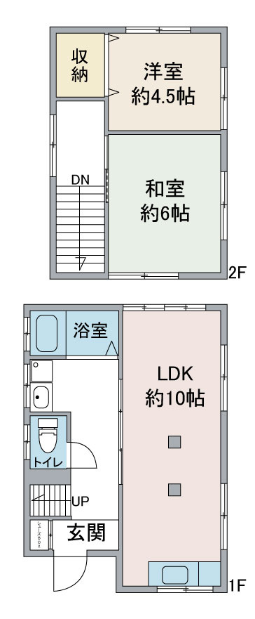 上広谷C貸家の間取り