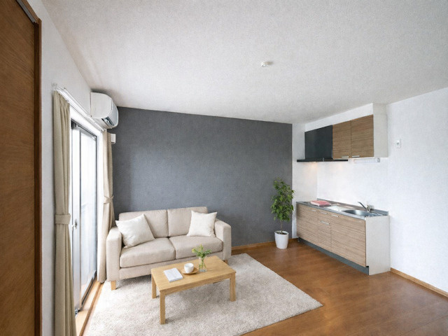 ディアコート生駒の居間・リビング|CGで家具等を配置したもので家具等は含まれません。