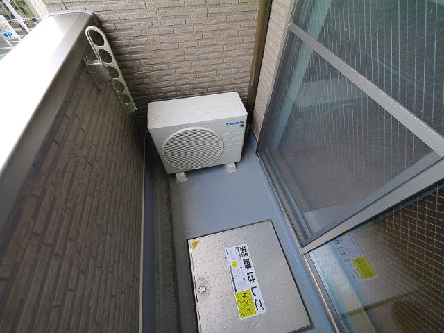 ディアコート生駒のバルコニー