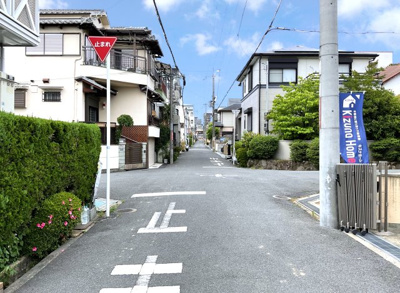 【前面道路含む現地写真】 | 枚方市牧野阪1丁目　注文住宅　建築条件なし　土地