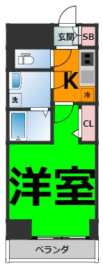 仲介手数料0円！！SHOKEN Residence名古屋<泉>の間取り