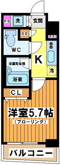 【間取り】 | PREMIUM CUBE 笹塚