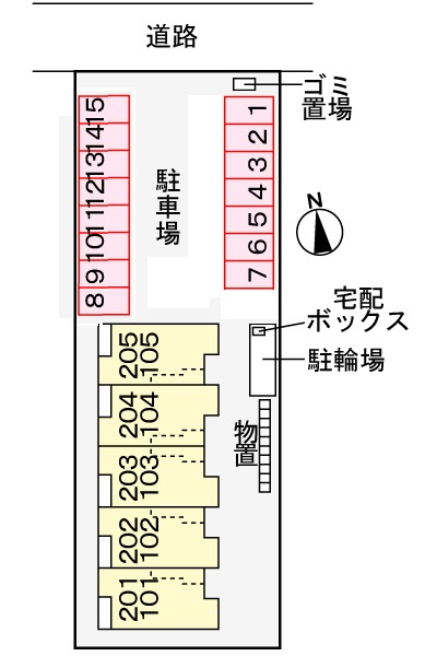 パラッツォの区画図