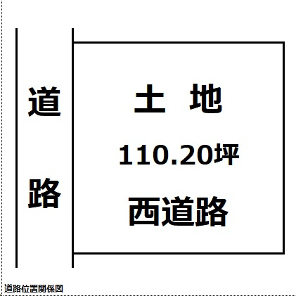 【土地図】 | 【建築条件なし】大仙市大曲大町 110.20坪 花火通り沿い、解体更地渡し 店舗・事務所・工場・アパート・事業用・投資用土地 | 道路位置関係図