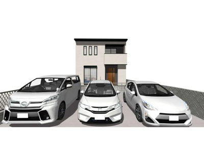 【外観パース】 | 福井町 建築条件付き売り土地