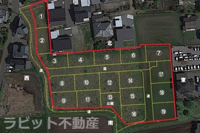 【区画図】 | 売土地：南横市分譲　⑩ | 境界はイメージとなります。