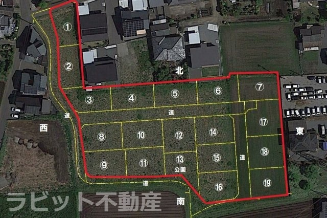 【区画図】 | 売土地：南横市分譲　⑩ | 境界はイメージとなります。
