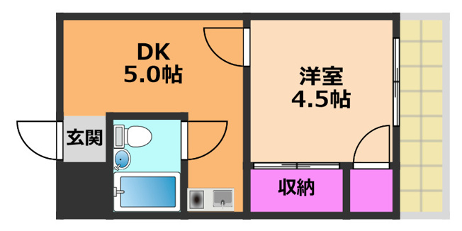 【間取り】 | 田中ハイツ