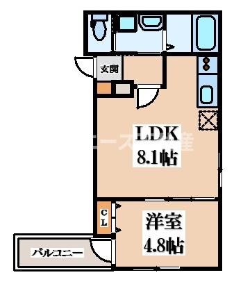 【間取り】 | ALEGRIA忍ケ丘駅