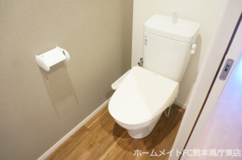 熊本市東区保田窪５丁目のアパートのトイレ