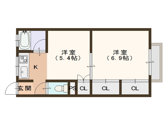【間取り】 | メゾン北加賀屋