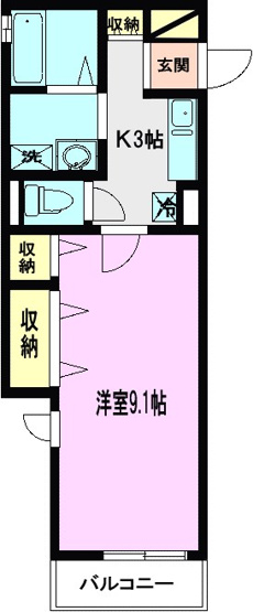 【間取り】 | プロシード志木幸町(Ｄ-ｒｏｏｍ)
