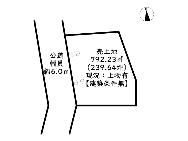 姫路市御立北2丁目／売土地の土地図
