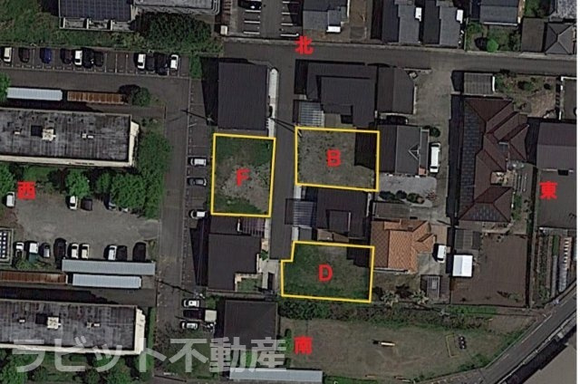 【区画図】 | 売土地：下川東２丁目分譲　F | 境界はイメージとなります。