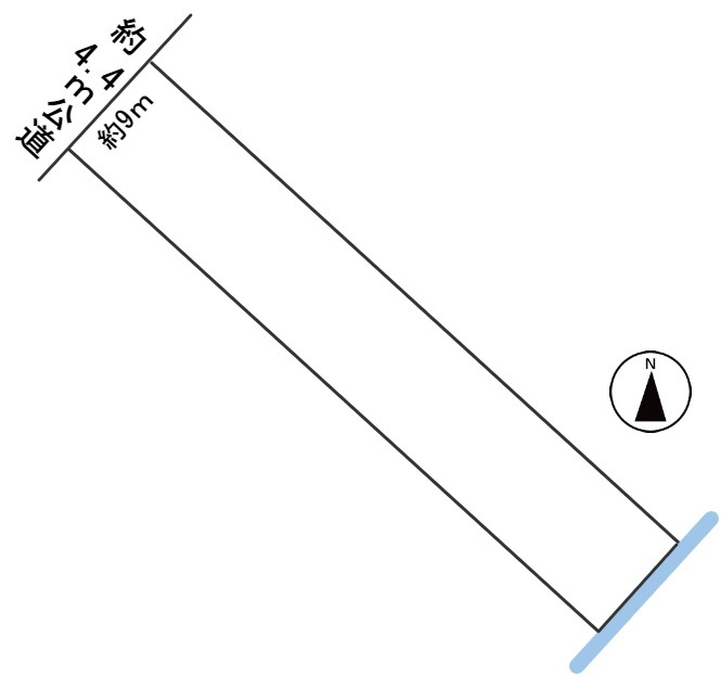 ６０８７８　岐阜市岩田東土地の区画図