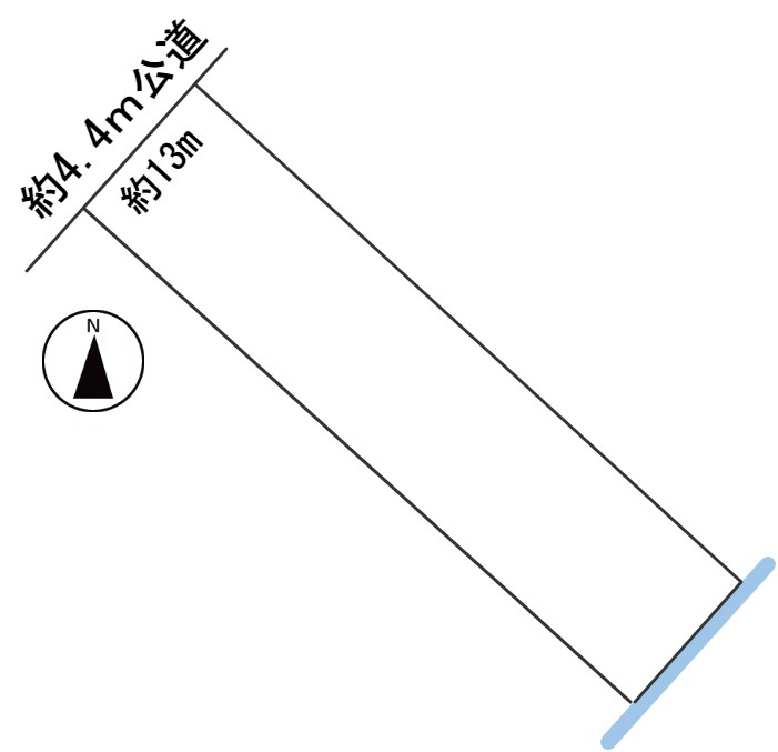 ６０８７６　岐阜市岩田西土地の区画図