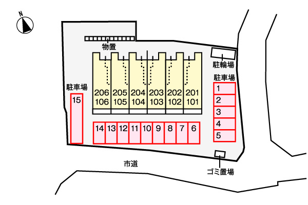 シエル・クレールの駐車場|駐車場