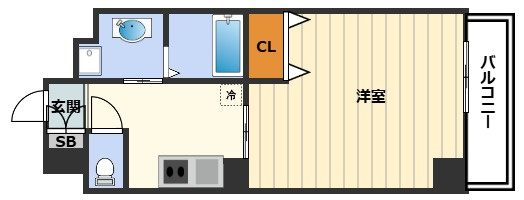 インベスト北梅田の間取り