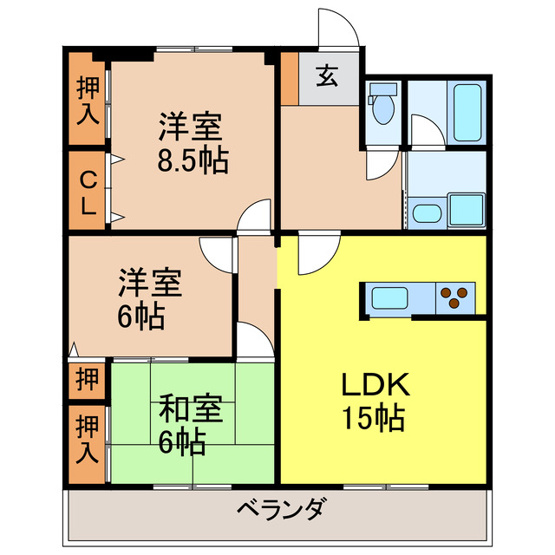 【間取り】 | 御幸パークマンション