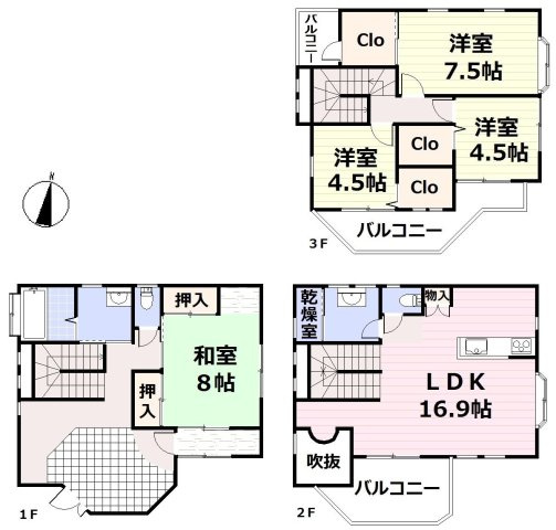 八潮市浮塚　中古戸建の画像