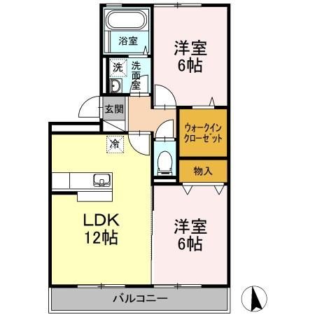 【間取り】 | ジュネス針田　A棟