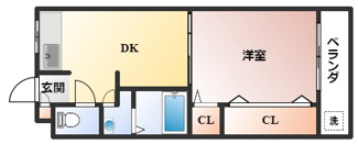 【間取り】 | アークハイツトヨナカ