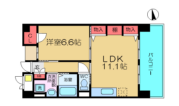 ピュアファーストハナゾノの間取り