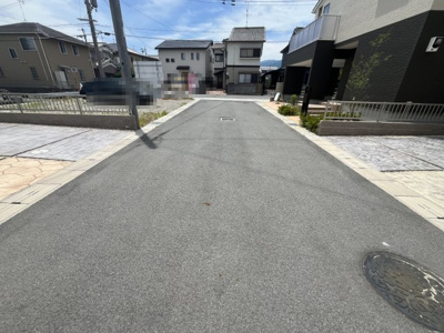 【前面道路含む現地写真】 | 香芝市磯壁5丁目 全5区画 4号地