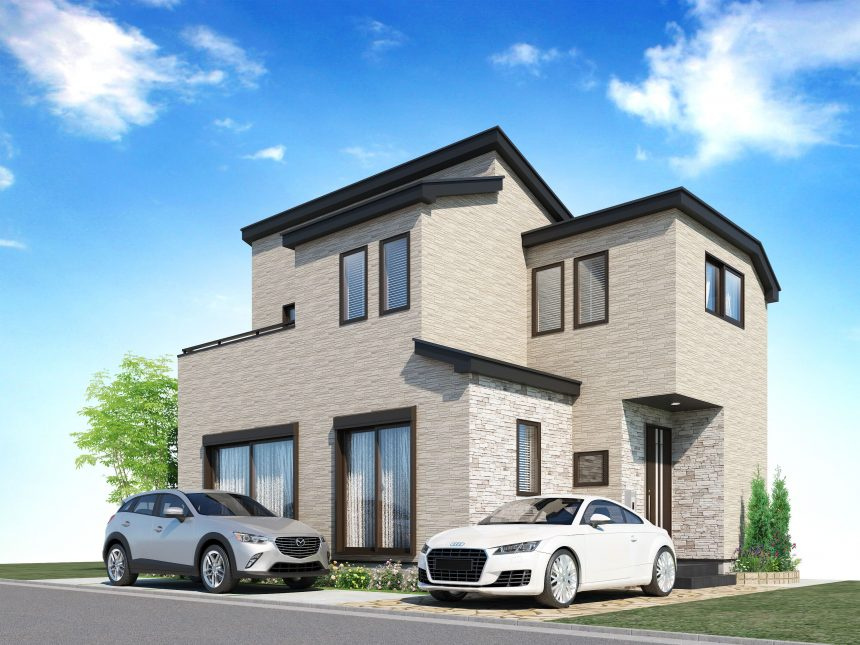 【建築条件無し売り土地】大東市明美の里町の外観パース|■建築条件無しの売り土地です♪♪
■自由設計対応の新築戸建て♪♪