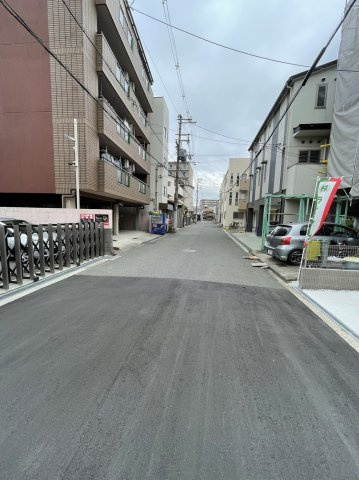 城東区放出西新築戸建の前面道路含む現地写真|前面道路含む現地写真です