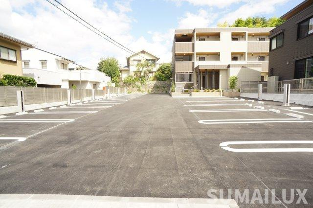 熊本市中央区京町２丁目のアパートのバルコニー