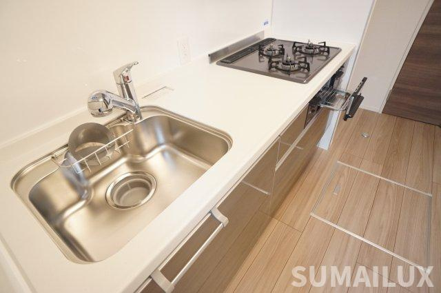 熊本市中央区京町２丁目のアパートのキッチン