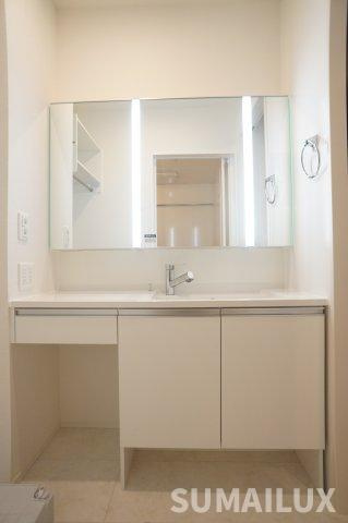 熊本市中央区京町２丁目のアパートの独立洗面台