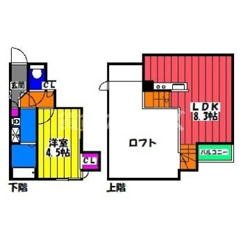 【間取り】 | ＣＢ高宮リーザ | ＣＢ高宮リーザの間取り