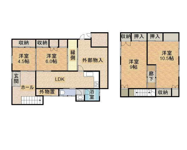 敦賀市松島町中古物件の間取り