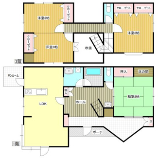 【間取り】 | 東金市道庭T邸