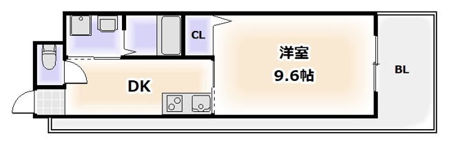 【間取り】 | フォレスト西道頓堀